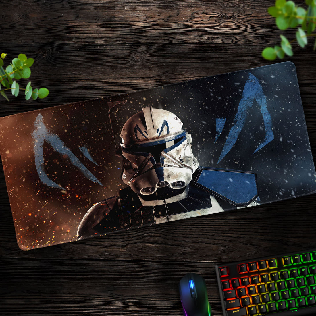 Star Wars Clone Trooper Desk Mat, Galactic Battle Mouse Pad