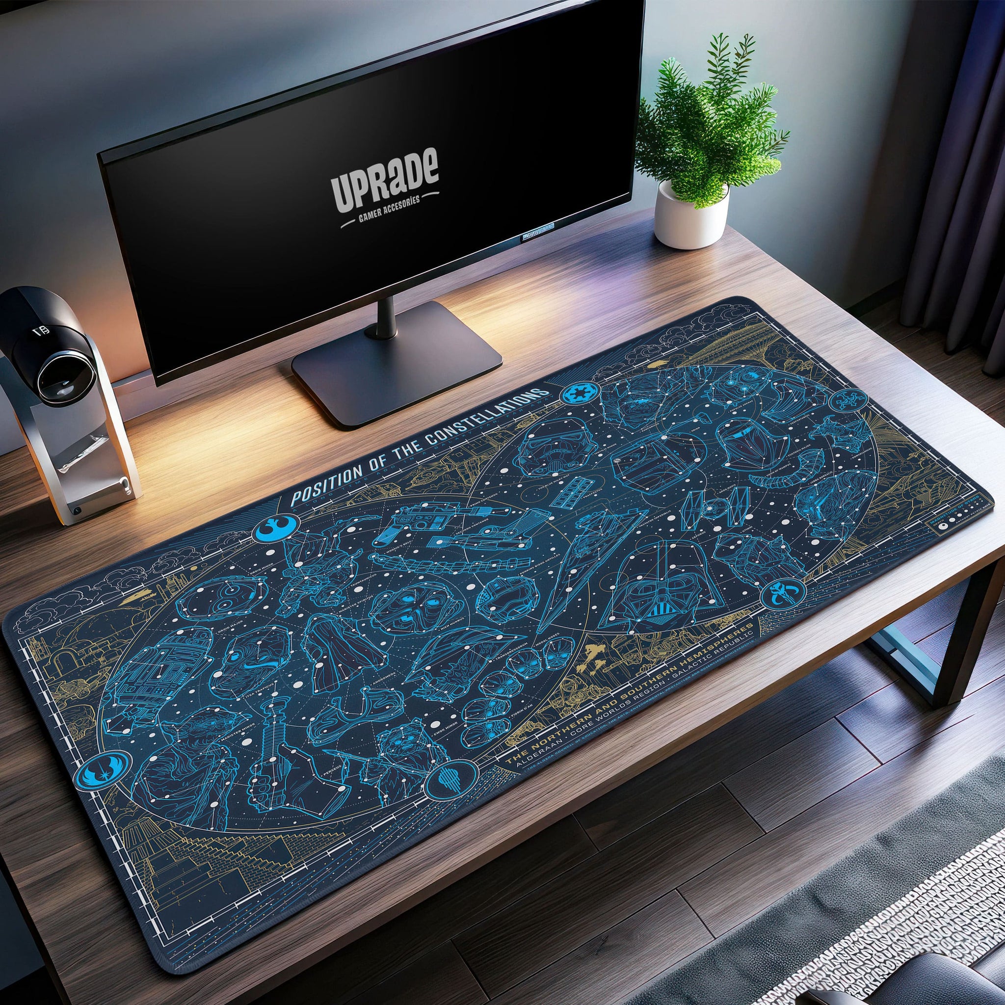 Star Wars Constellations Desk Mat, Galactic Mouse Pad