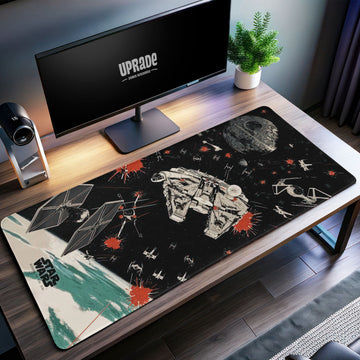 Star Wars Millennium Falcon Desk Mat, Death Star Battle Mouse Pad