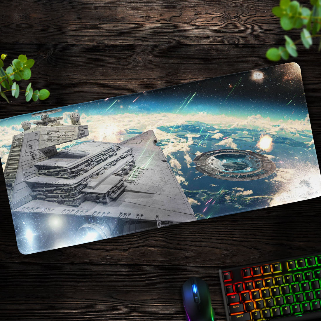 Star Wars Imperial Star Destroyer Desk Mat, Galactic Fleet Mouse Pad