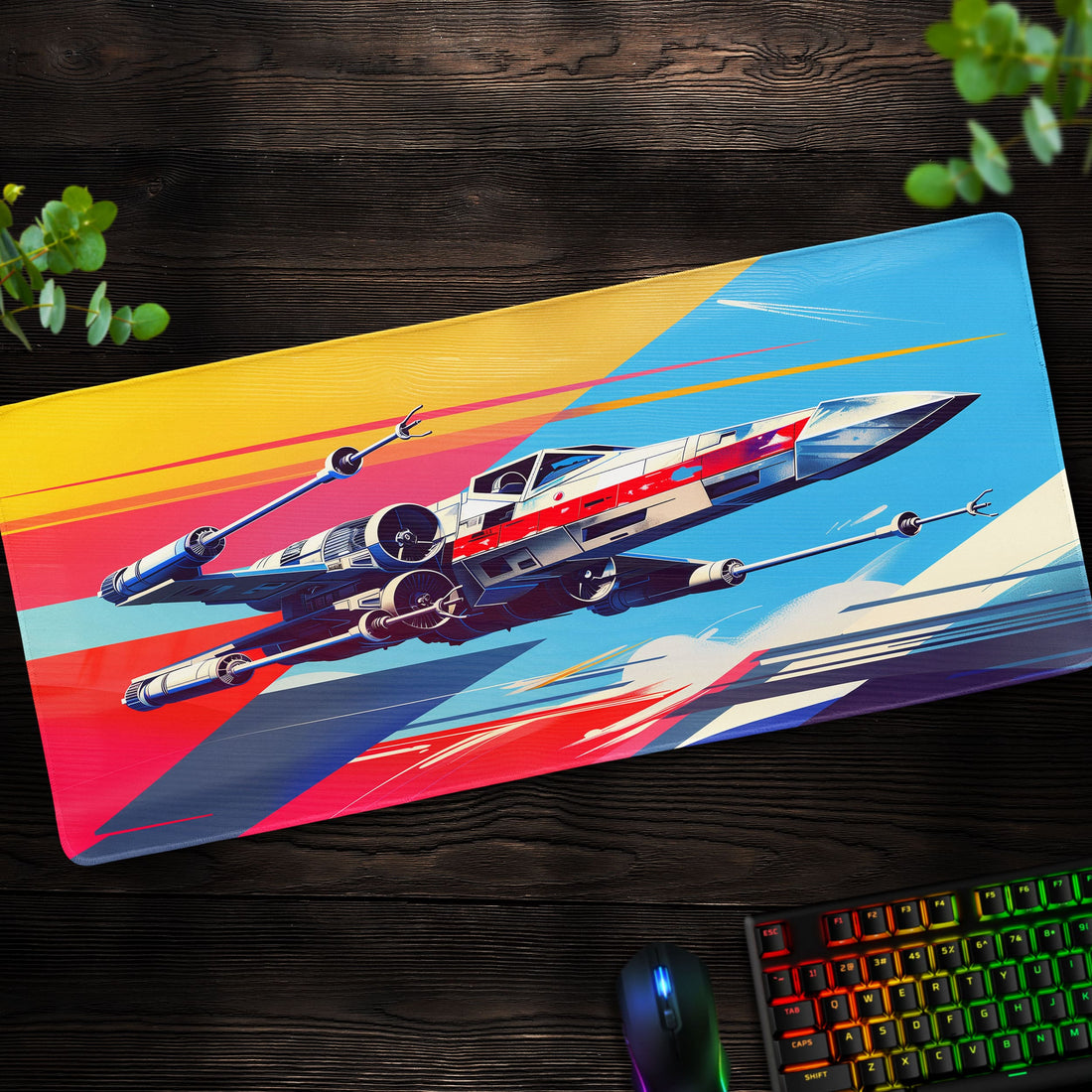 Star Wars X-Wing Desk Mat, Rebel Fighter Mouse Pad