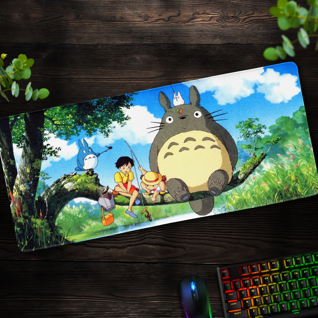 Totoro Forest Desk Mat, Studio Ghibli Mouse Pad - Cocoon Markt