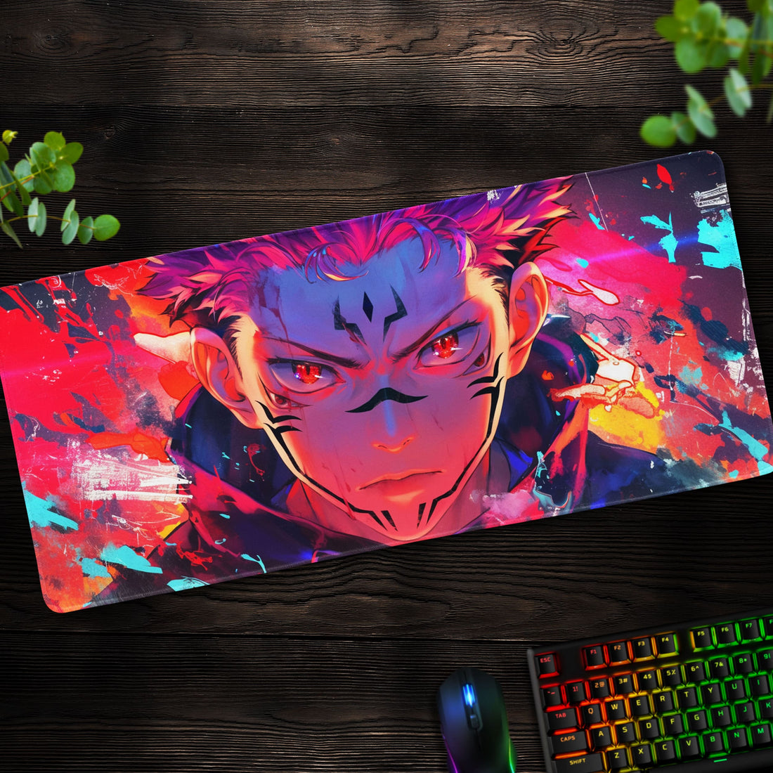 Sukuna Jujutsu Kaisen Desk Mat, Cursed King Mouse Pad