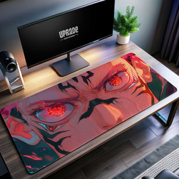 Sukuna Intense Stare Desk Mat, Jujutsu Kaisen Mouse Pad