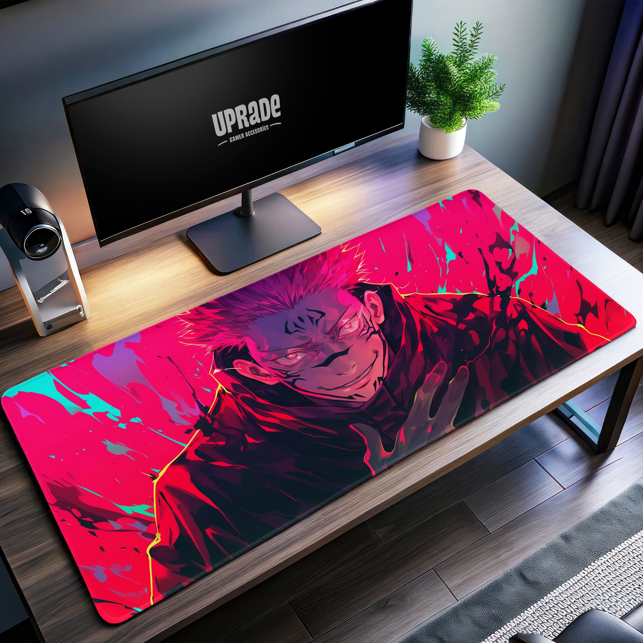 Sukuna Cursed King Desk Mat, Jujutsu Kaisen Mouse Pad