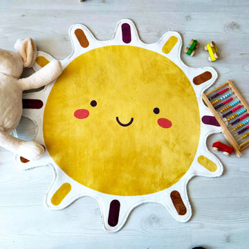 Sun Kids Area Rug, Bright Decorative Carpet