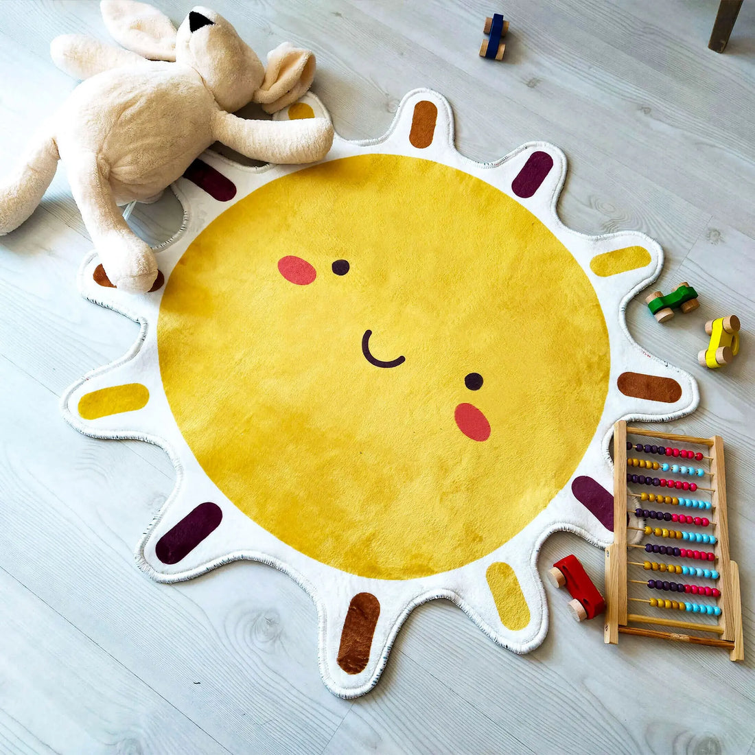 Sun Kids Area Rug, Bright Decorative Carpet