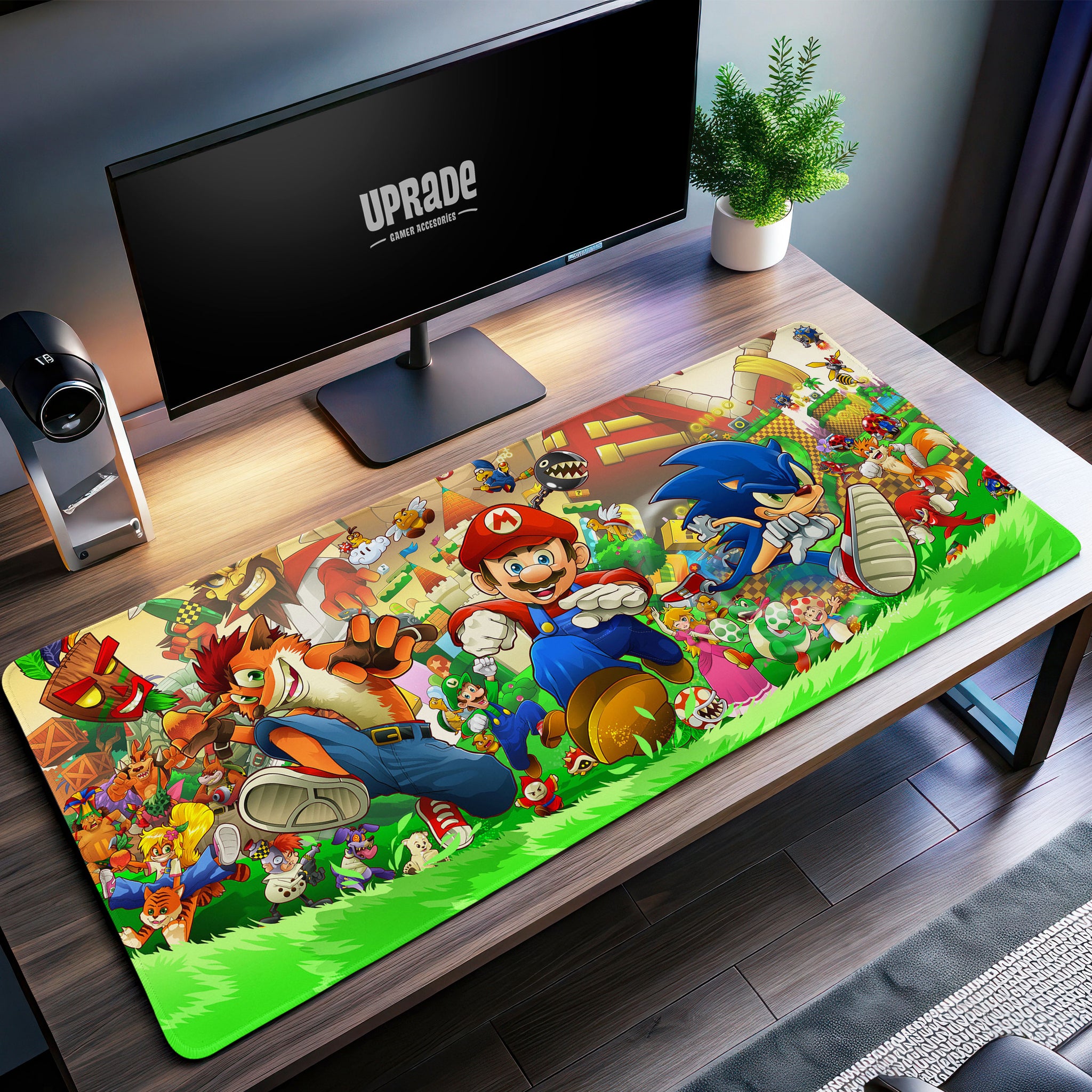 Super Mario All-Stars Desk Mat, Gaming Legends Mouse Pad