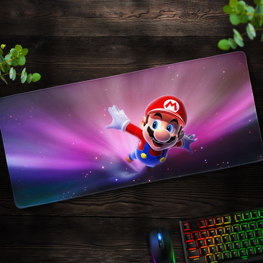 Super Mario Galaxy Desk Mat, Cosmic Gaming Mouse Pad