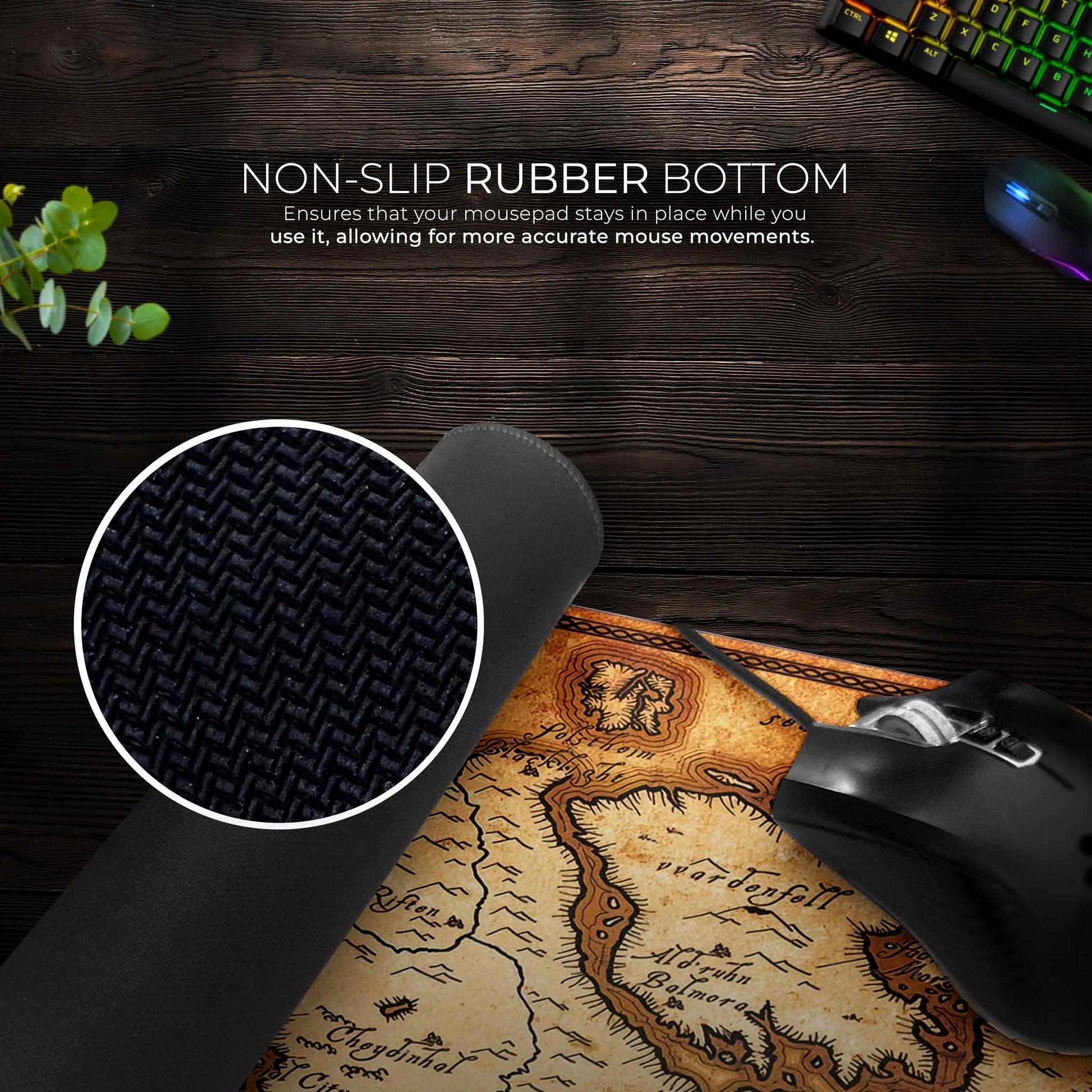 Tamriel Skyrim Map Desk Mat, Elder Scrolls Gaming Mouse Pad - Cocoon Markt