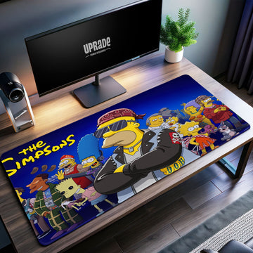 The Simpsons Rebel Homer Desk Mat, Cartoon Mouse Pad