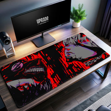 Kaneki vs. Ghoul Mask Desk Mat, Tokyo Ghoul Mouse Pad