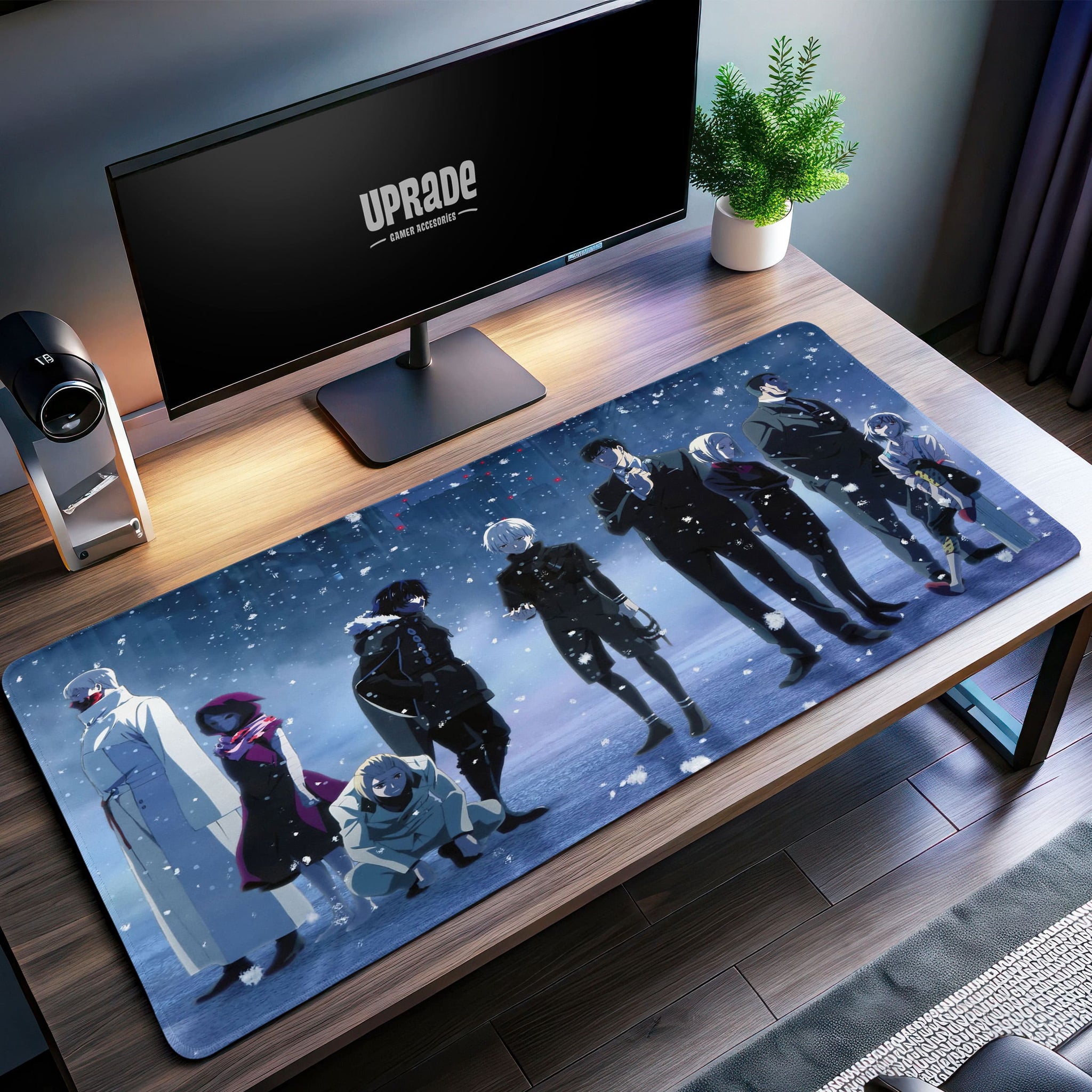 Tokyo Ghoul Squad Desk Mat, Snowfall Anime Mouse Pad