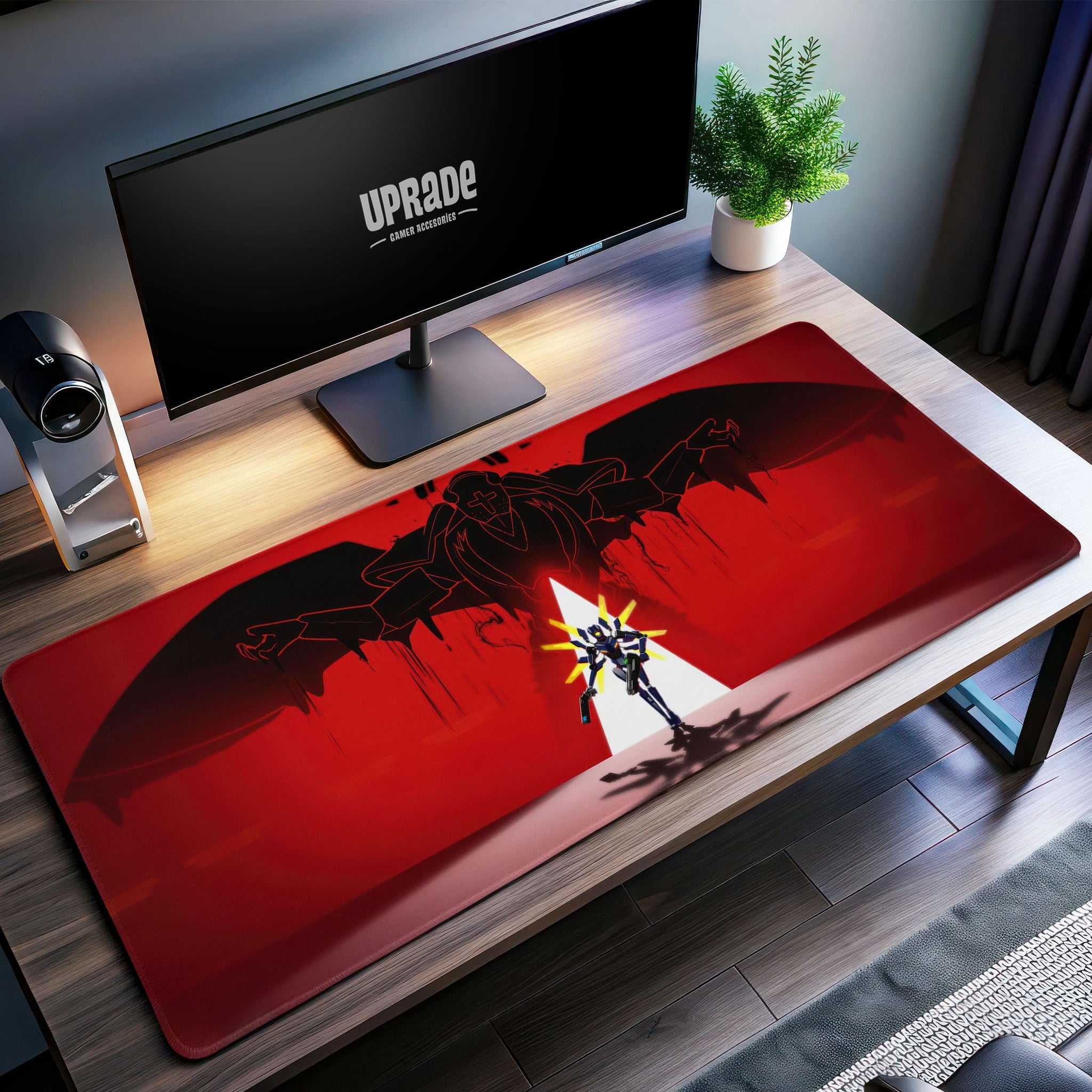 ULTRAKILL Desk Mat, Cyber Demon Showdown Mouse Pad