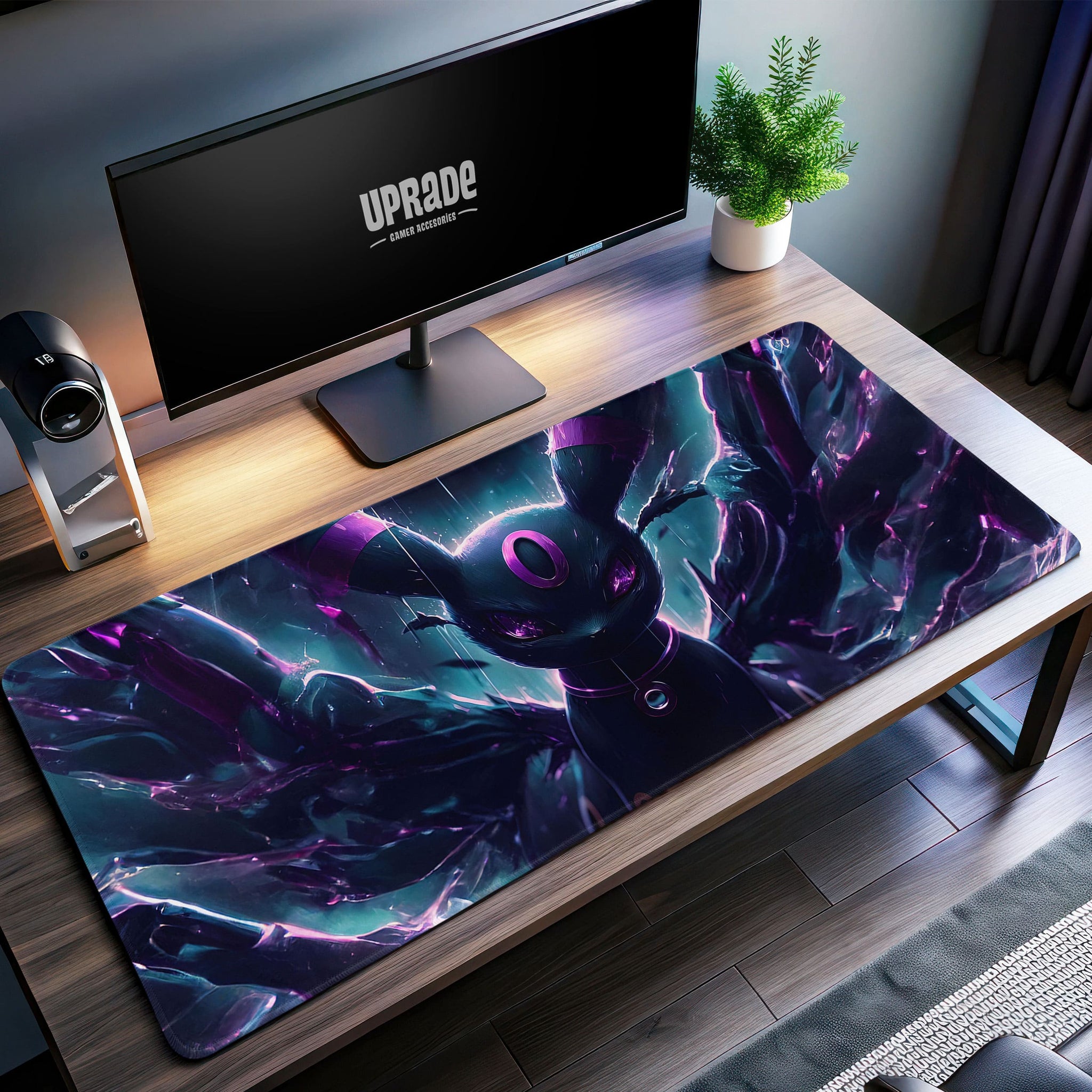 Umbreon Shadow Aura Desk Mat, Dark Pokémon Mouse Pad