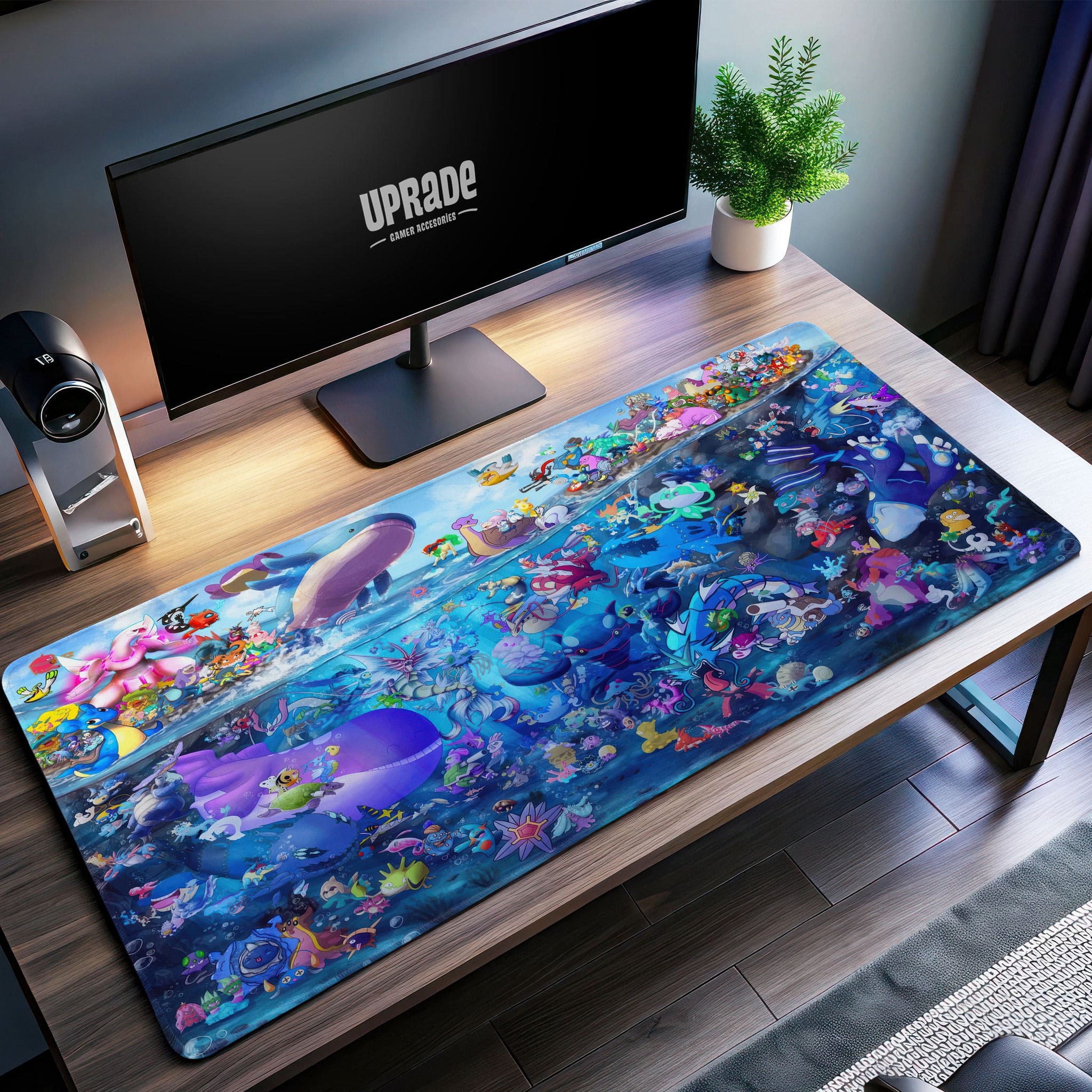 Pokémon Ocean Adventure Desk Mat, Aquatic Pokémon Mouse Pad