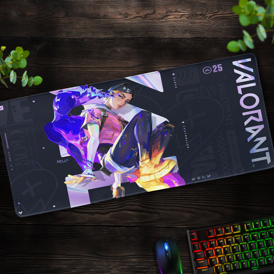 Valorant Jett Desk Mat, High-Impact Gaming Mouse Pad