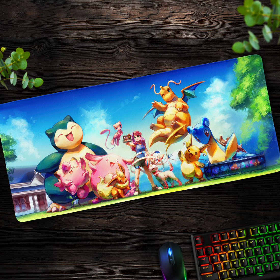 Pokémon Gathering Desk Mat, Vibrant Trainer Mouse Pad