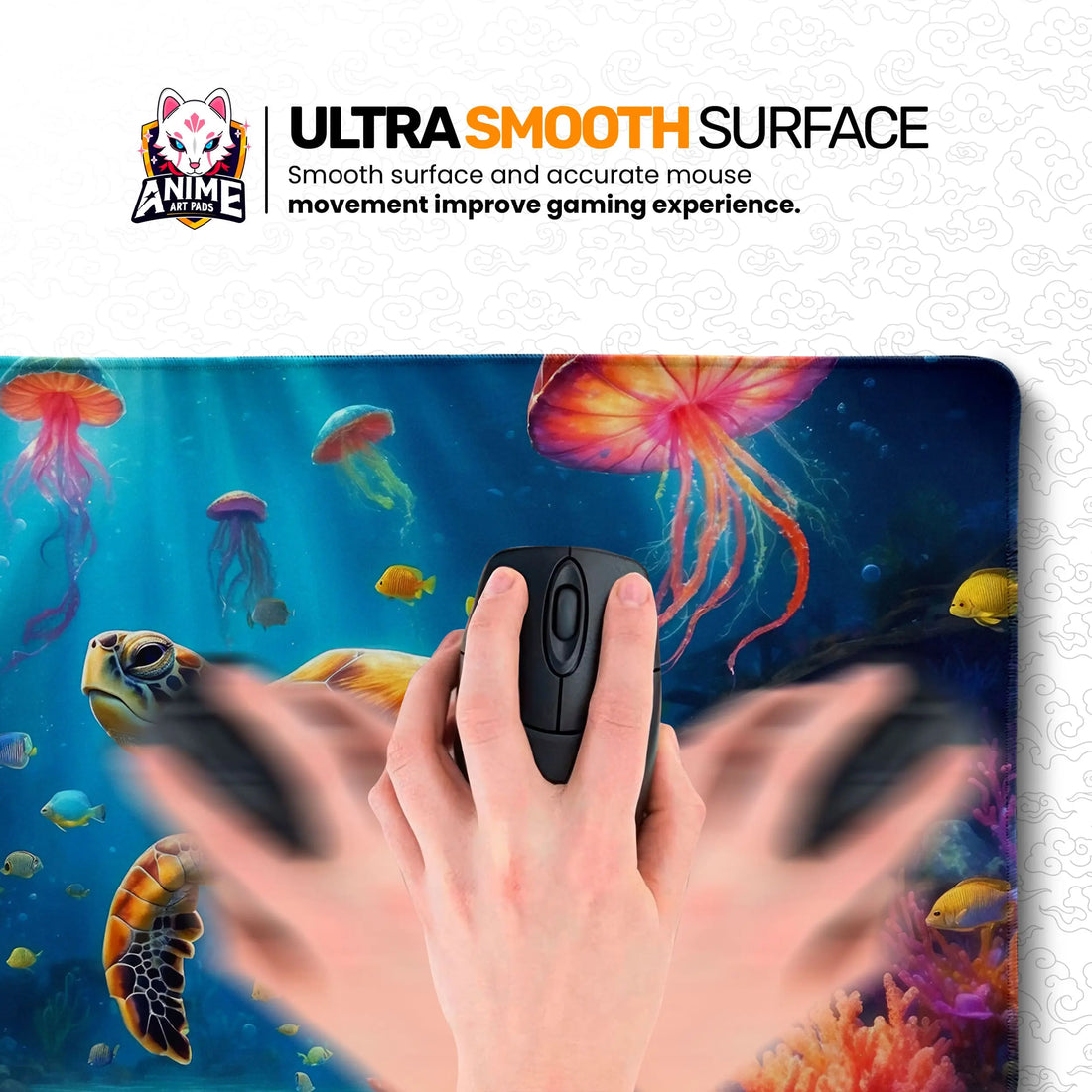 Underwater Paradise Desk Mat, Sea Turtle Mouse Pad - Cocoon Markt
