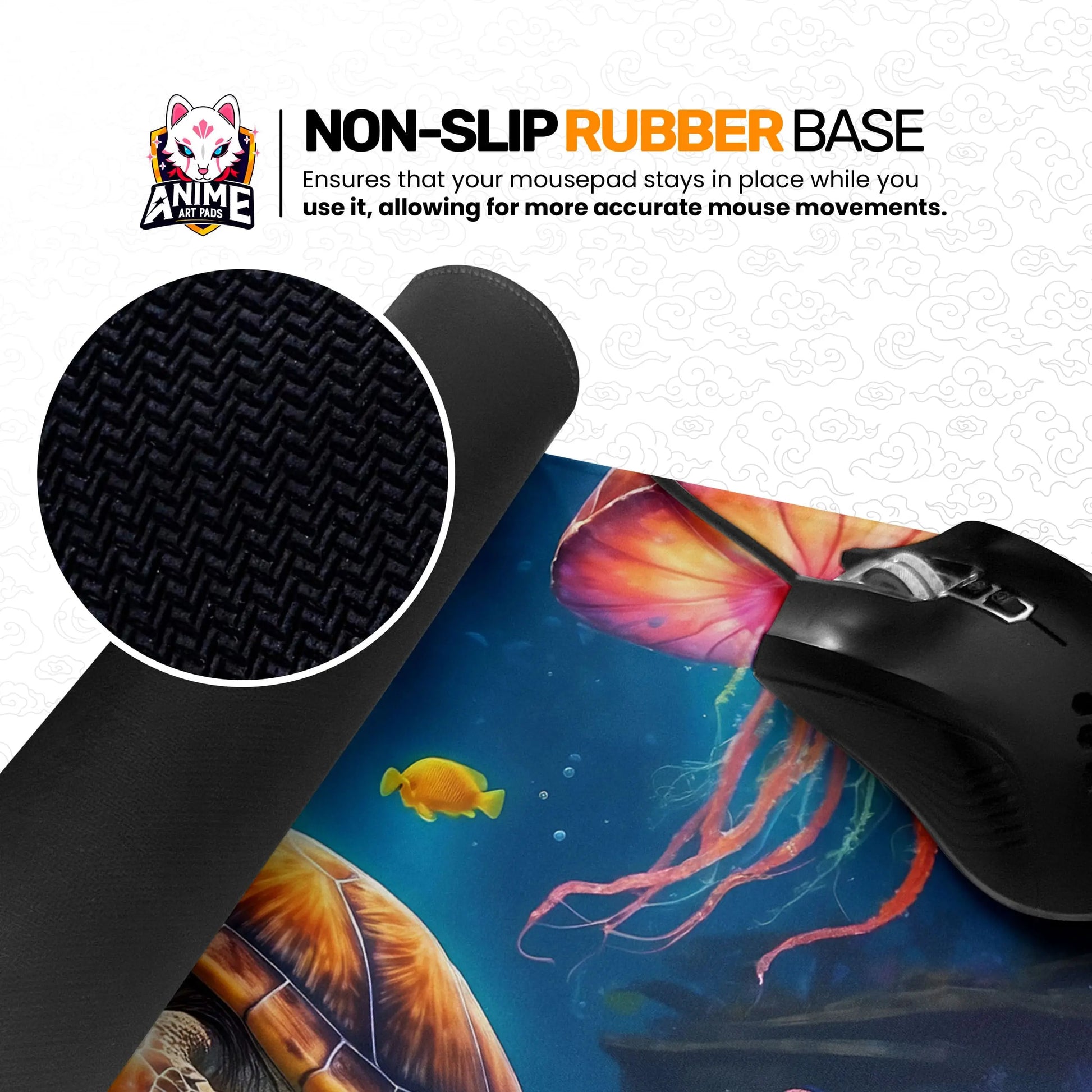 Underwater Paradise Desk Mat, Sea Turtle Mouse Pad - Cocoon Markt