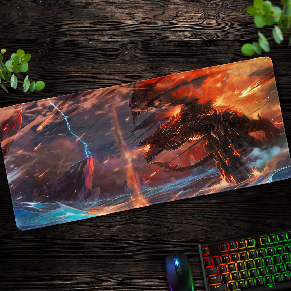 World of Warcraft Deathwing Desk Mat, WoW Gaming Mouse Pad