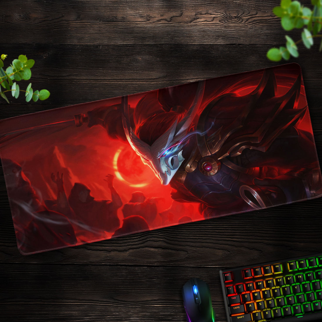 Blood Moon Yasuo Desk Mat, League of Legends Mouse Pad