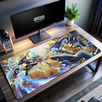 Dark Magician vs. Blue-Eyes Desk Mat, Yu-Gi-Oh! Duel Mouse Pad