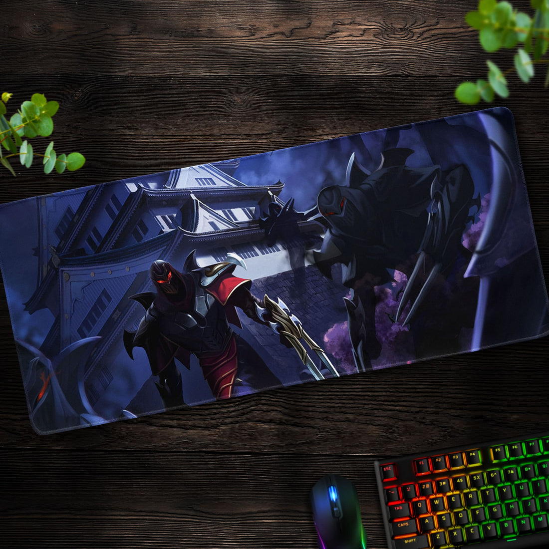 Zed Shadow Duel Desk Mat, League of Legends Mouse Pad