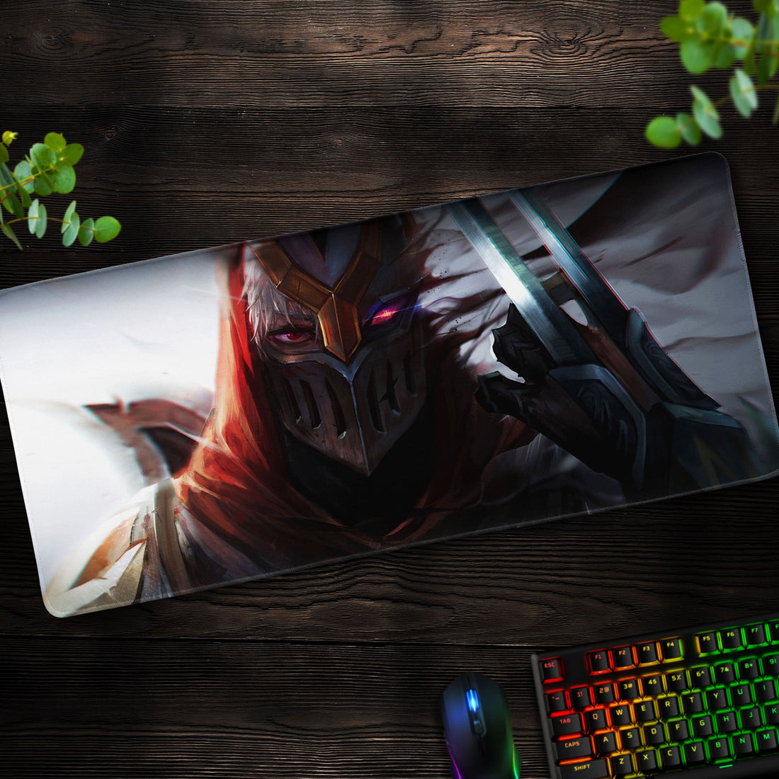 Zed Shadow Assassin Desk Mat, League of Legends Mouse Pad - Cocoon Markt