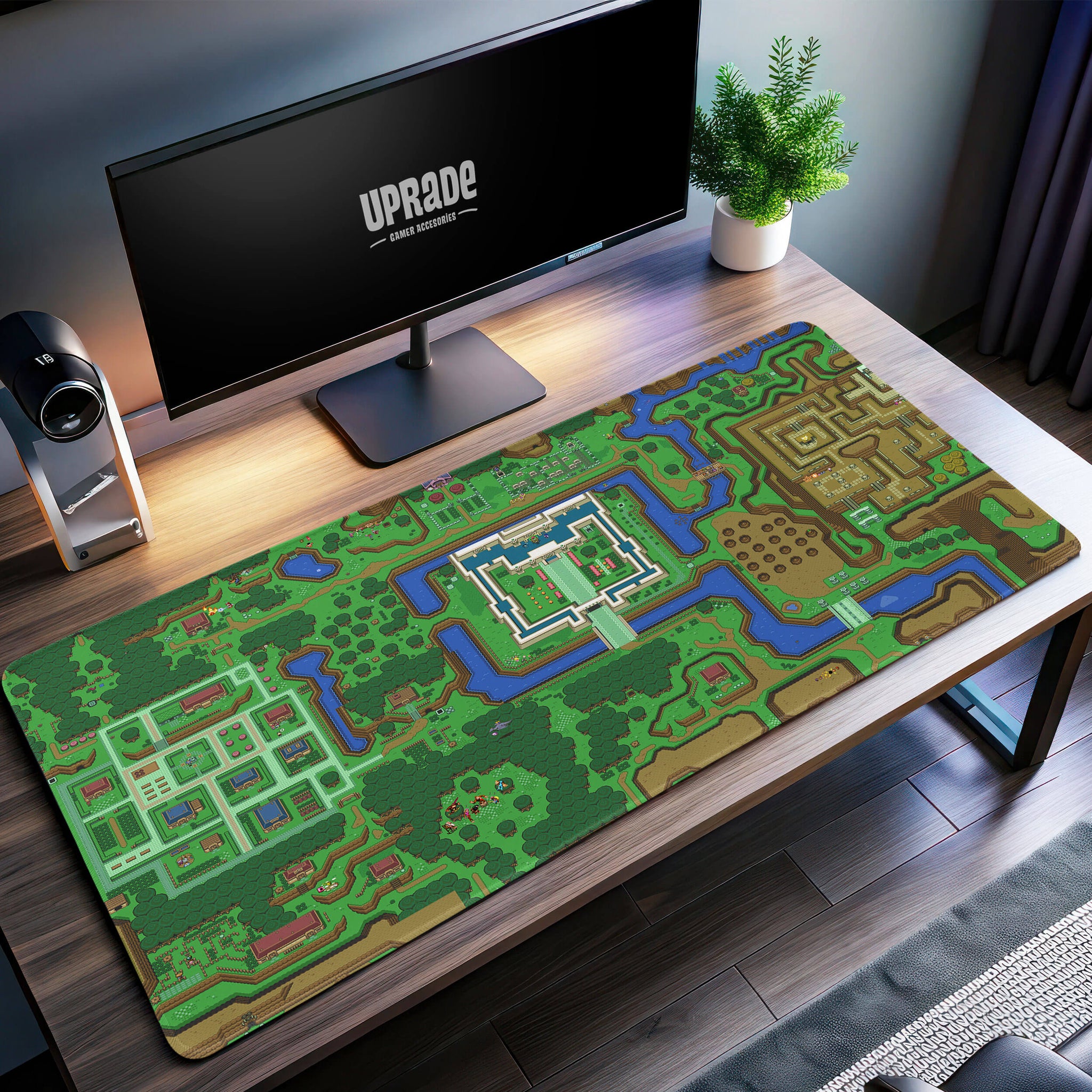 Zelda Hyrule Map Desk Mat, Kingdom Adventure Mouse Pad