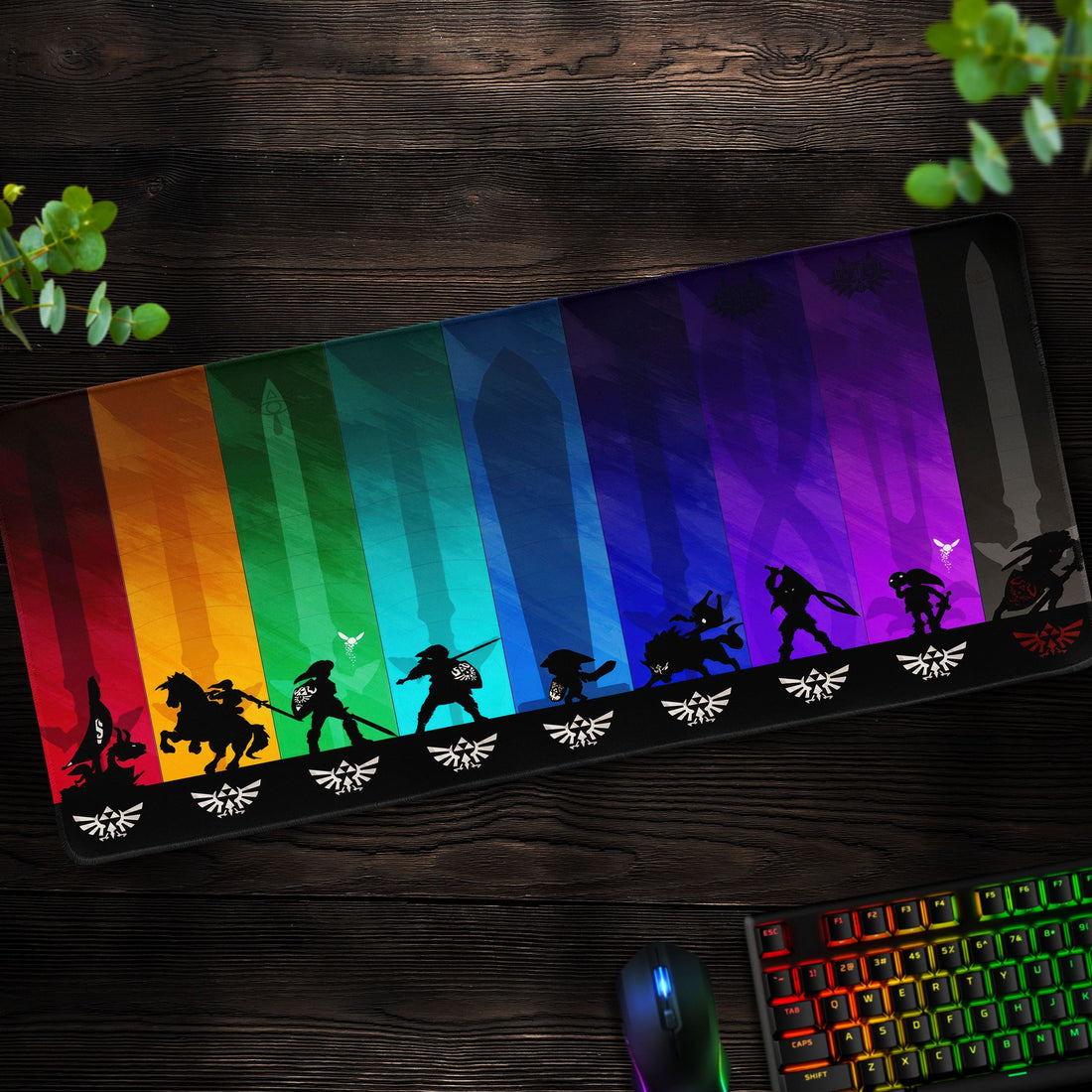 The Legend of Zelda Evolution Desk Mat, Hero’s Journey Mouse Pad