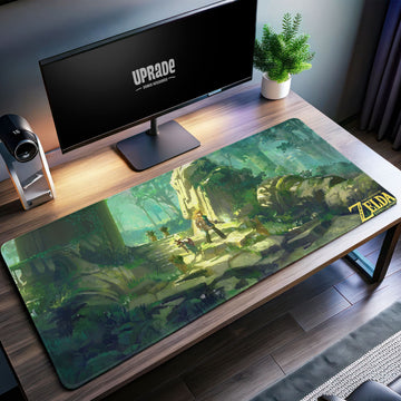 Tears of the Kingdom Desk Mat, Zelda Forest Adventure Mouse Pad