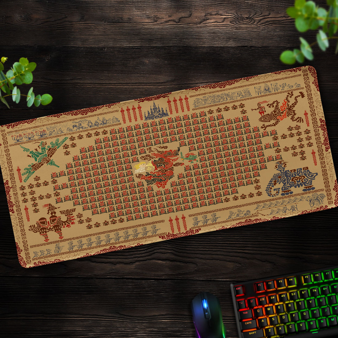 Zelda Hyrule Tapestry Desk Mat, Ancient Map Mouse Pad